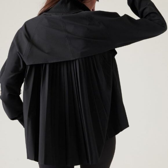 Altheta Advantage Pleated Zip Up Jacket Black Size small - Picture 3 of 3